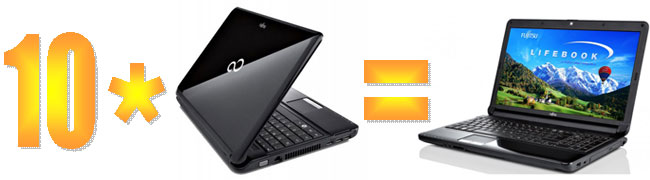 10 ноутбуков Fujitsu LIFEBOOK AH531 10 ноутбуков Fujitsu LIFEBOOK AH531