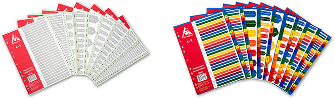 Индексные разделители «Бюрократ» Индексные разделители «Бюрократ»