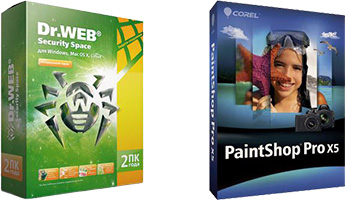 Купите ПО Dr.Web и получите Corel PaintShop Pro X5 в подарок! Купите ПО Dr.Web и получите Corel PaintShop Pro X5 в подарок!