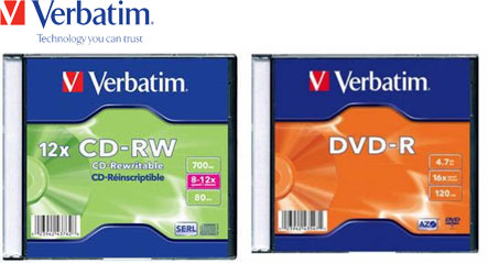 Акция по оптическим носителям информации Verbatim