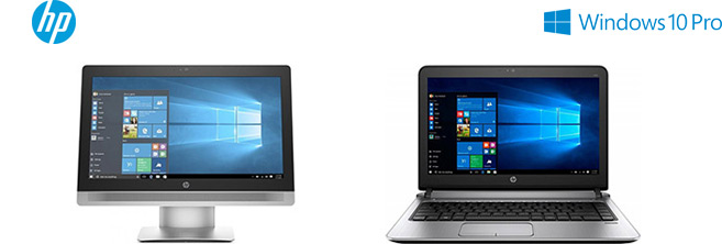 Моноблоки, ноутбуки и компьютеры HP на базе Windows 10