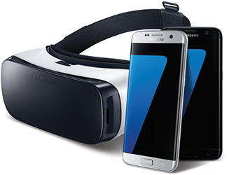 Смартфон Samsung Galaxy S7, Очки виртуальной реальности Gear VR Смартфон Samsung Galaxy S7, Очки виртуальной реальности Gear VR
