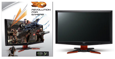 популяризация 3D ЖК-мониторов Acer