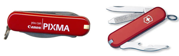 нож Victorinox с лого Canon PIXMA