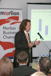 Mr. Zhuravlev, Marketing Director of MERLION