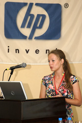 Nina Afonskaya, the Regional Manager supporting retail partners of Hewlett-Packard Russia