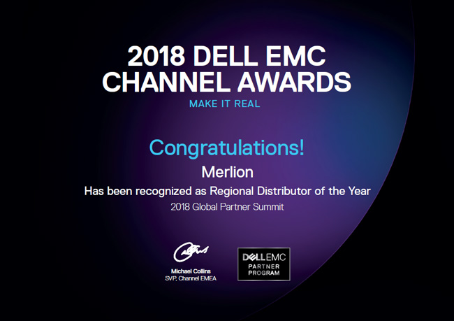 Dell EMC names MERLION “The Best Regional Distributor of the Year”