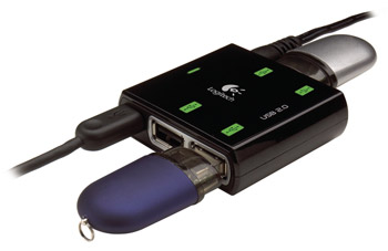 Концентратор Logitech 4-port USB2.0 Black RTL