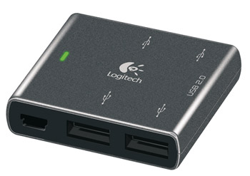 Концентратор Logitech 4-port USB2.0 for Notebooks RTL