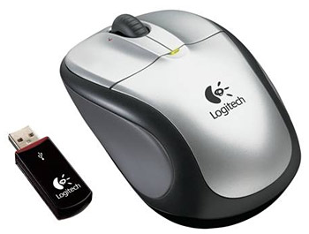 Logitech® V220 Cordless Optical Mouse for Notebooks 