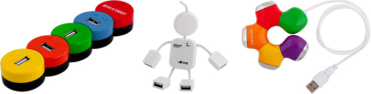 Разветвители USB PC PET Разветвители USB PC PET
