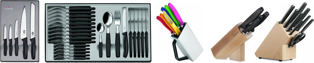 Наборы столовых приборов и кухонных ножей Victorinox SwissClassic и Standart