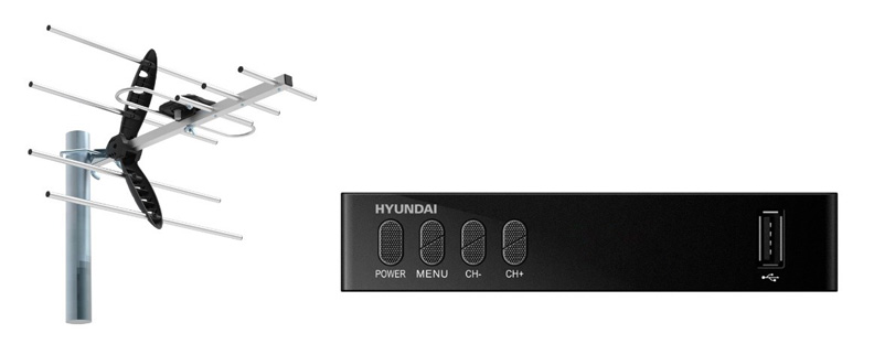  ресиверы и телевизионные антенны от Hyundai