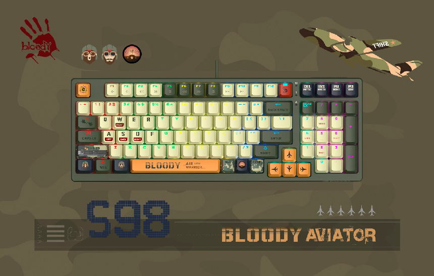 Торжество функциональности и стиля: Новая игровая клавиатура Bloody S98 Aviator