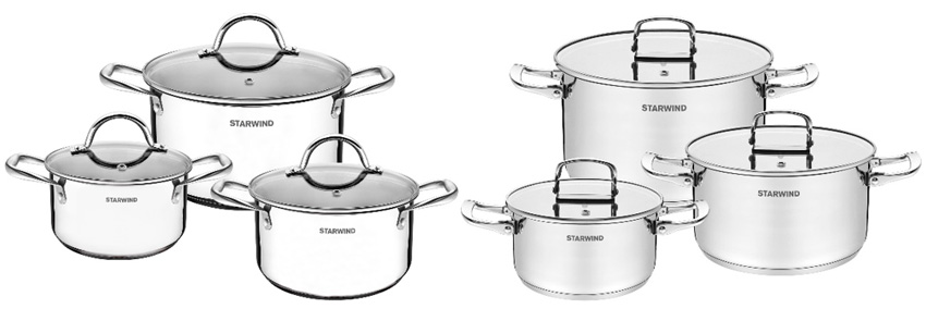 Новые наборы кастрюль Starwind Chef Family и Chef Compact
