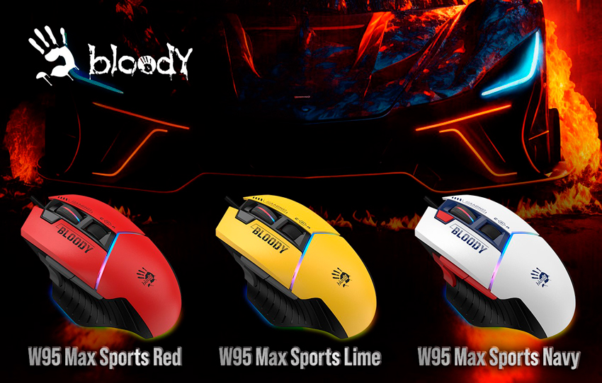 Bloody W95 Max: игровая мышь с максимальной кастомизацией и оригинальными расцветками