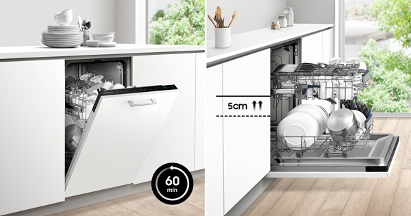 Samsung DW50R4070BB - узкая встраиваемая посудомоечная машина