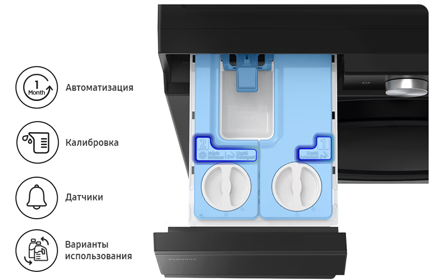 Новая стиральная машина Samsung с функцией сушки