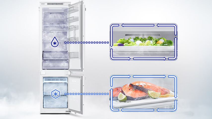 Космос в кухне: встраиваемый холодильник Samsung  с технологией Space Max™