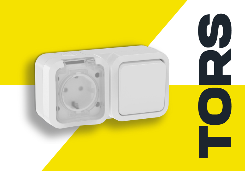 Электророзетки и выключатели TORS от IEK: теперь и в белом цвете