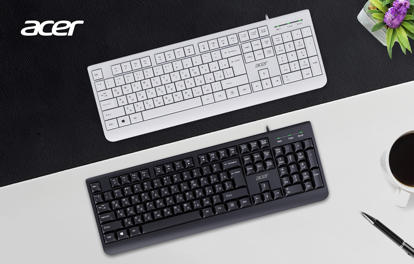 Комфорт и надёжность: проводная клавиатура OKW400 от Acer
