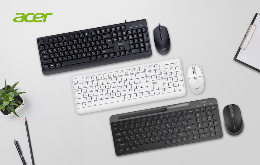 Комфорт комплектом: новые наборы клавиатур и мышей от Acer