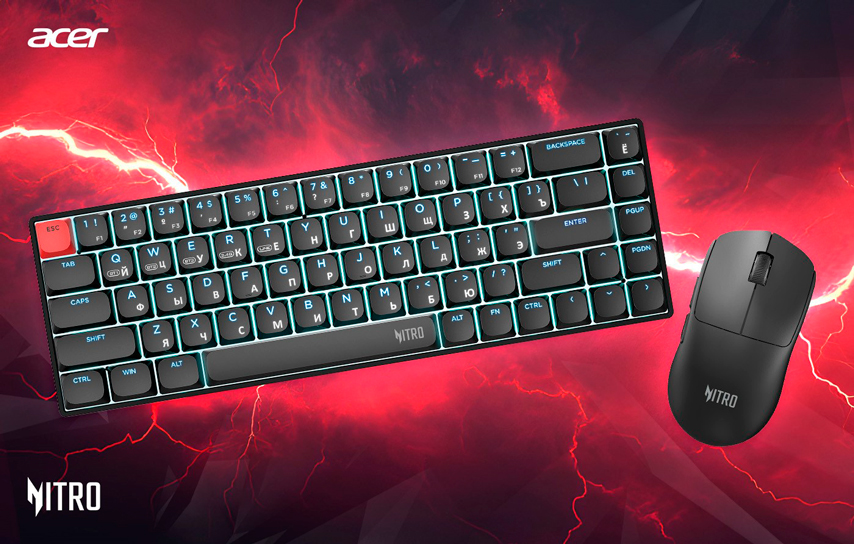 Acer представил новые игровые аксессуары из серии Nitro