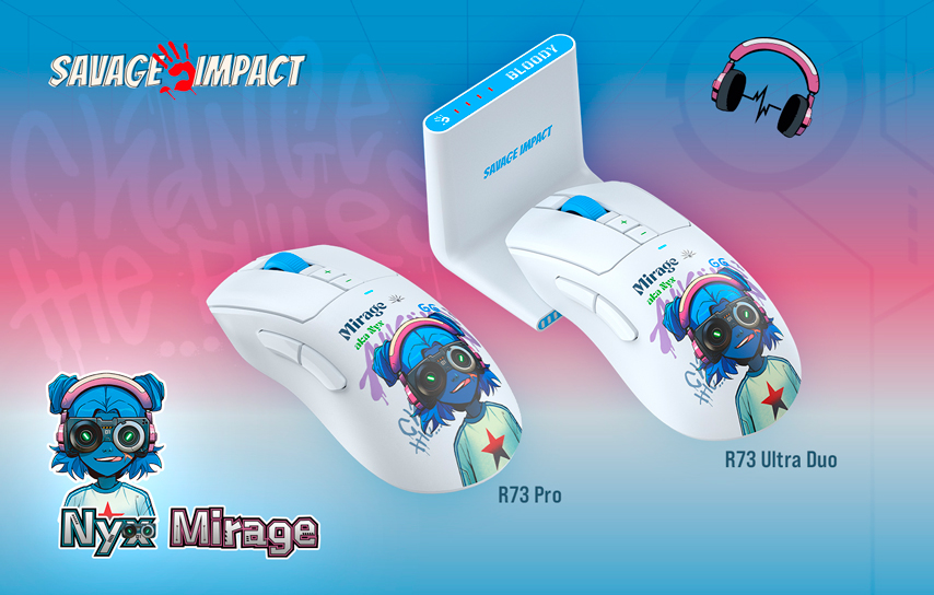 игровые мыши из коллаборации Bloody и Savage Impact