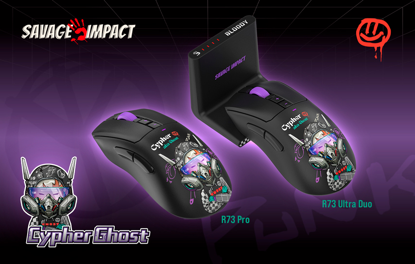 игровые мыши из коллаборации Bloody и Savage Impact