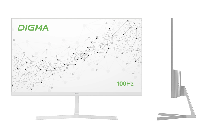 Digma Progress 27P502Q: монитор в белом корпусе