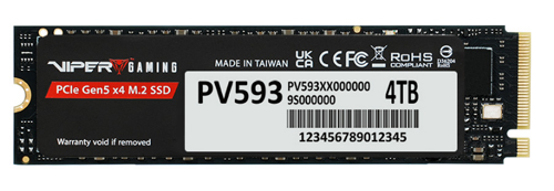 Patriot Memory выпустил новый SSD-накопитель Gen5: Viper PV593