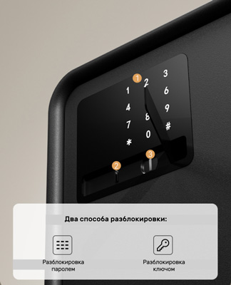 Сейф с электронным кодовым замком LockSworth VS4524-BK / VS4524-WH