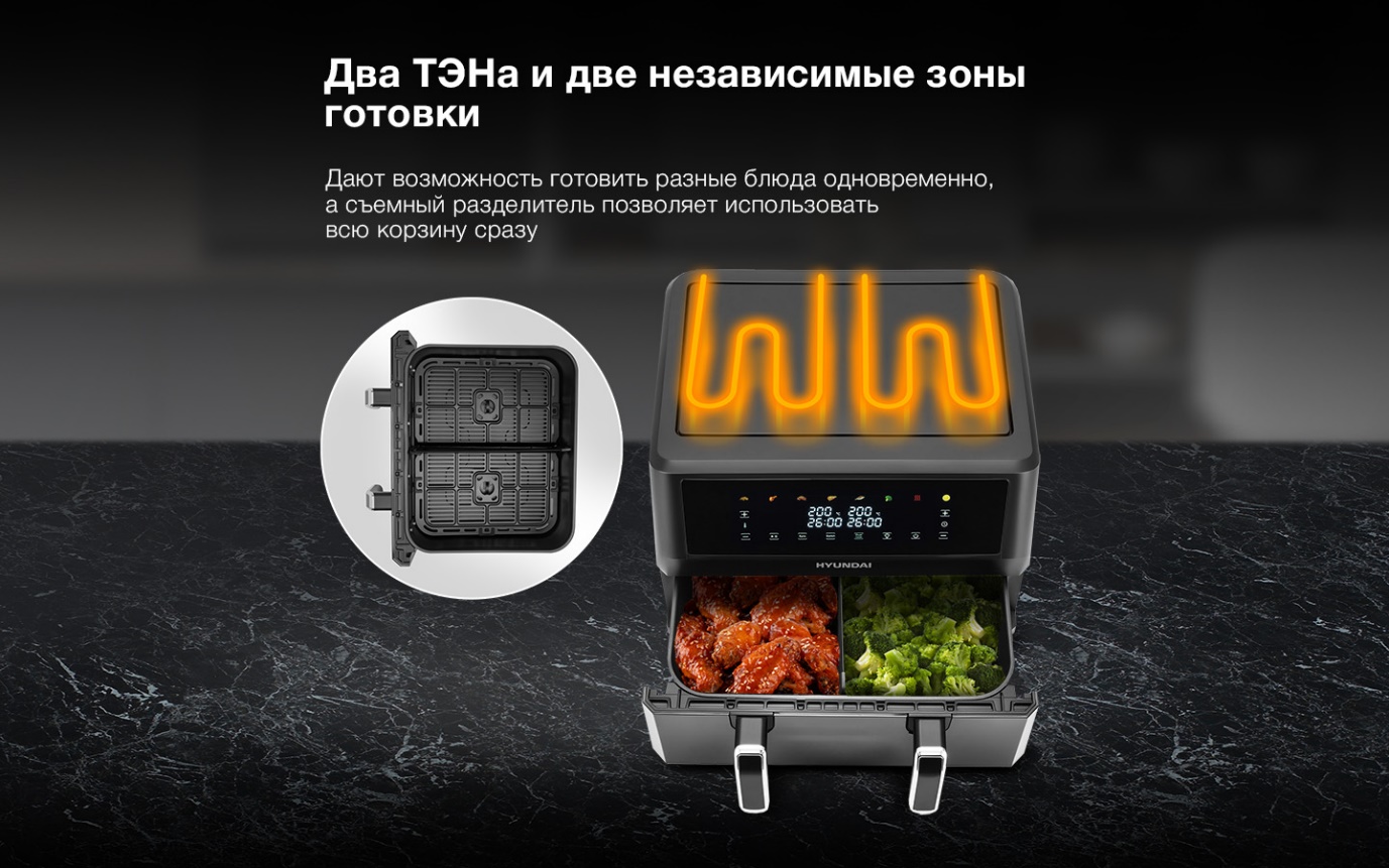 Готовим со вкусом: новая линейка аэрогрилей Hyundai