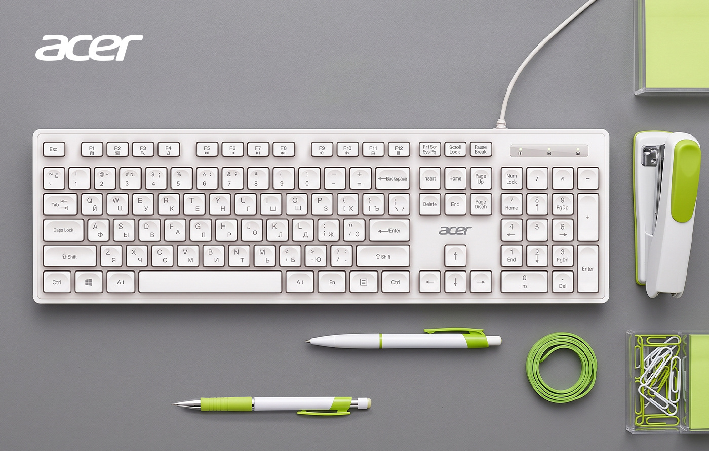 Проводная клавиатура с «шоколадными» клавишами — Acer OKW503