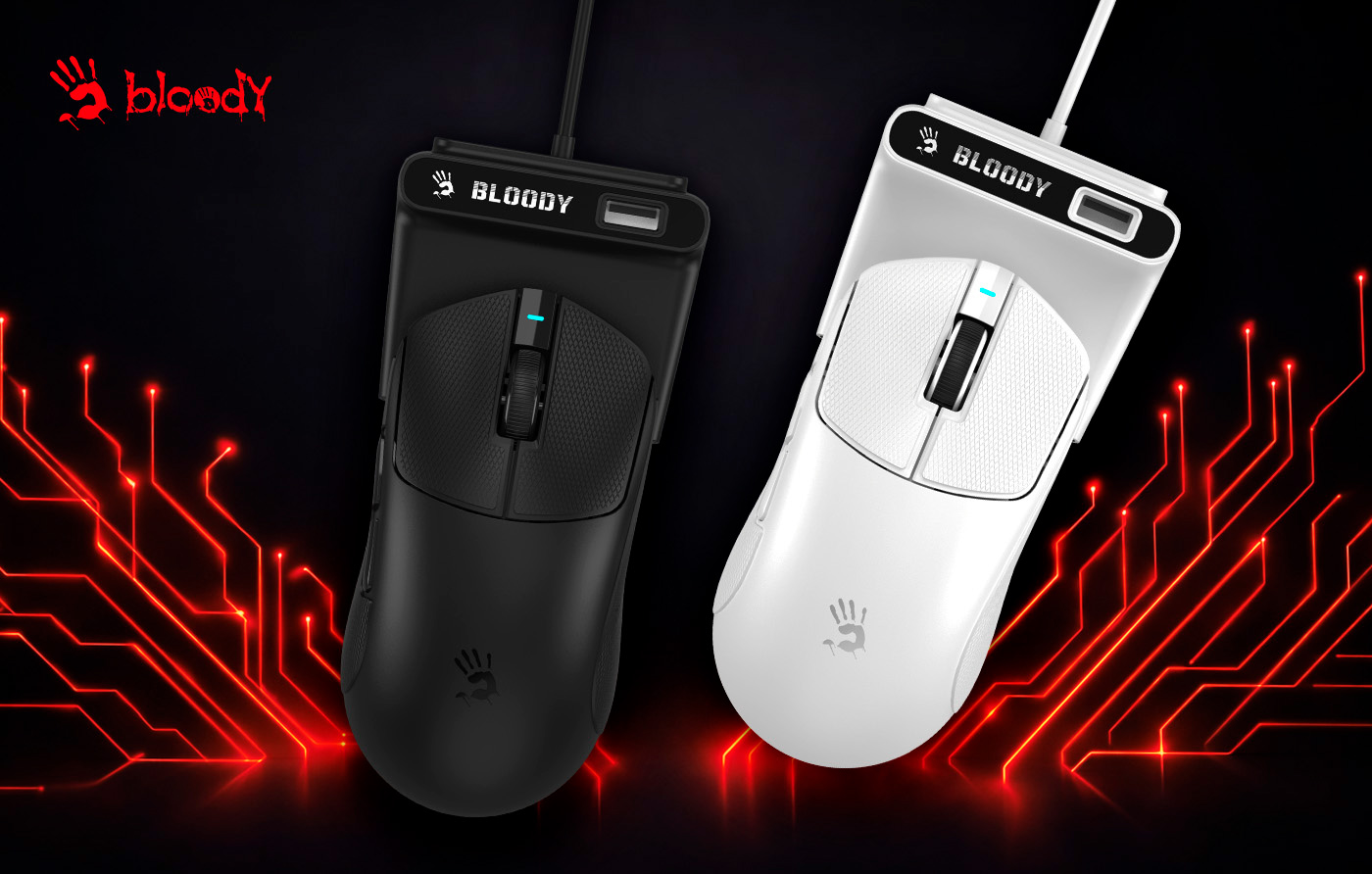 игровая мышь Bloody R77 Ultra Dock с сенсором Alpha 20K